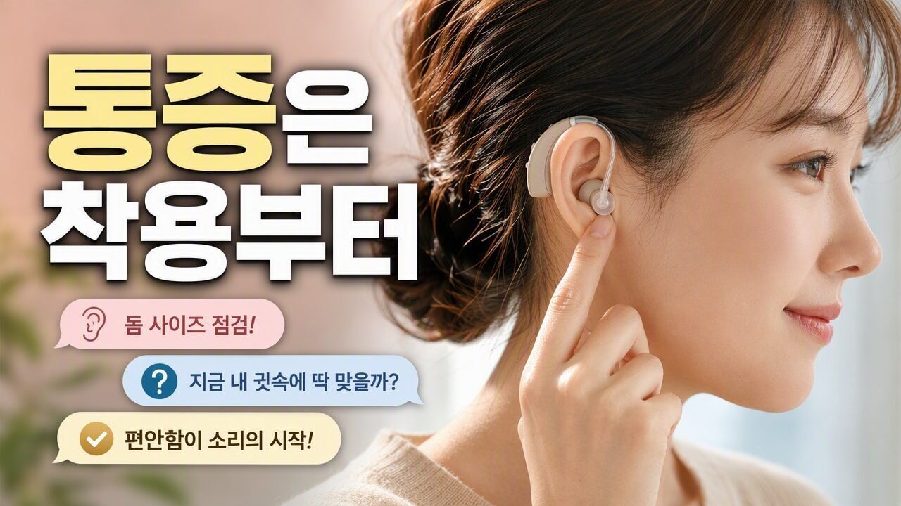 보청기 귀 안 통증·가려움이 생기는 경우, 이어팁/돔 재질보다 먼저 볼 착용 체크포인트