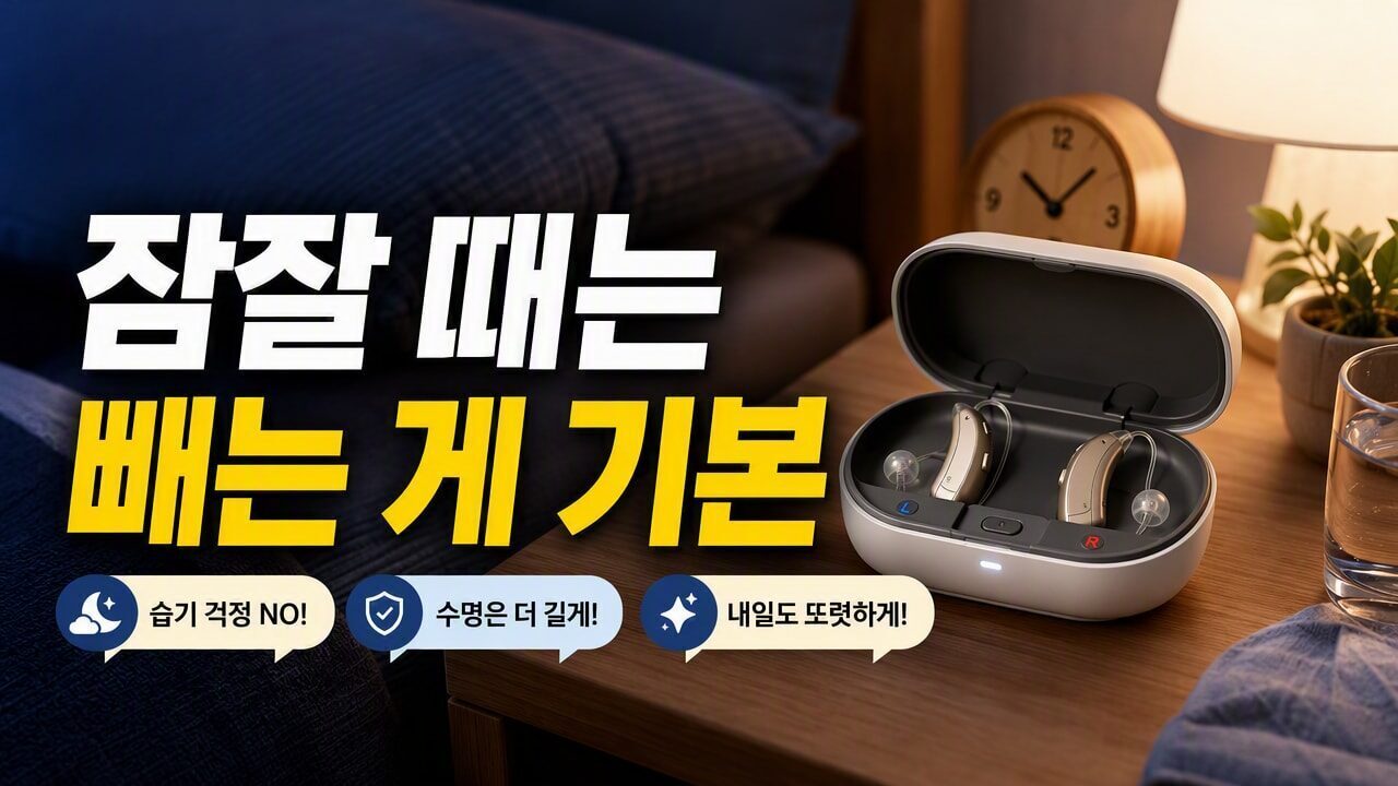 보청기 잠잘 때 빼야 할까? 수면 중 착용이 필요한 경우와 보관 방법