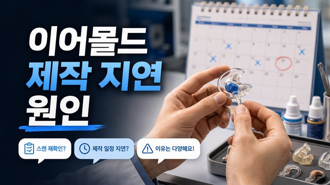 보청기 이어몰드(맞춤형) 제작 기간이 길어질 때 흔한 원인, 조율 일정은 어떻게 잡는 게 안전할까?