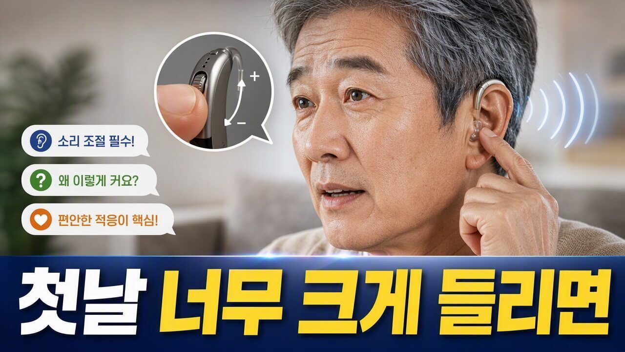 보청기 착용 첫날, 소리가 ‘너무 크게’ 들릴 때 바로 조절해야 할 것과 하지 말아야 할 것
