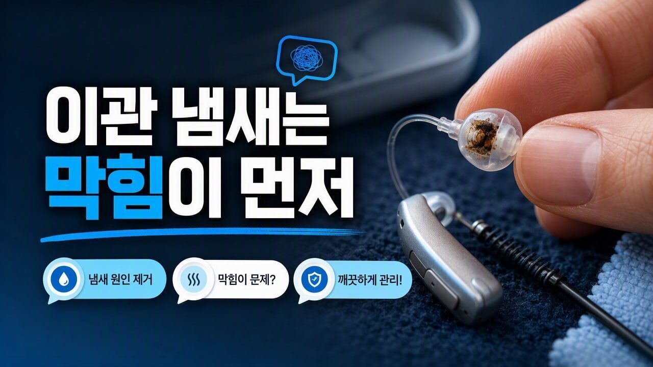 보청기 이관(튜브/돔)에서 냄새가 나면 어디부터 점검해야 할까? 청소 타이밍과 교체 신호 정리