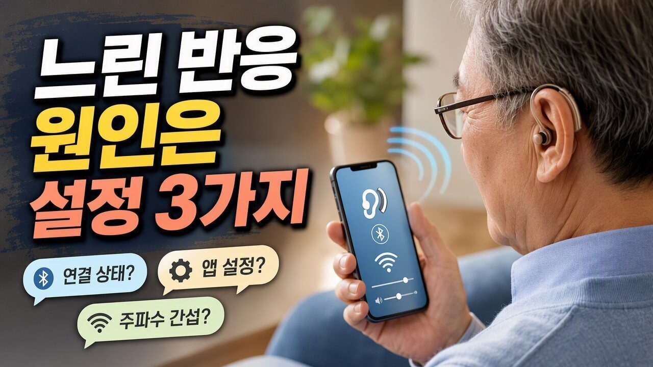 보청기 원격앱이 느리게 반응할 때, 와이파이·권한·블루투스 설정 중 무엇이 원인일까?