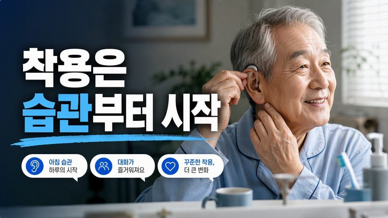 어르신 보청기 착용을 자꾸 잊는다면, 일상에 자연스럽게 정착시키는 사용 순서