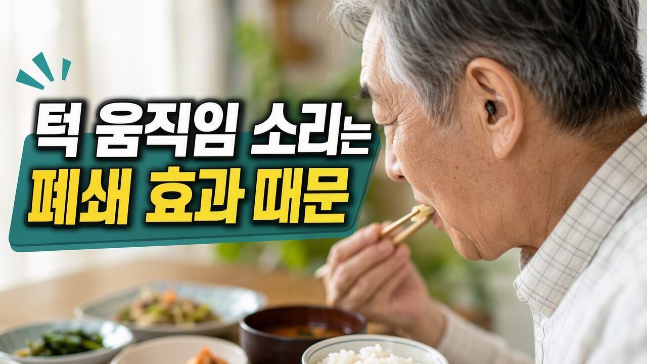 보청기 착용 후 밥 먹을 때 턱 움직임 소리가 거슬리는 이유와 해결 방법